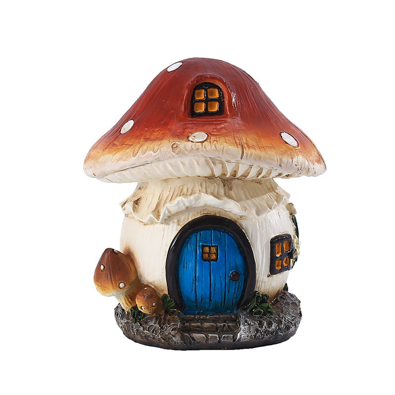 Garden Mushroom House Decoration for Outdoor Art