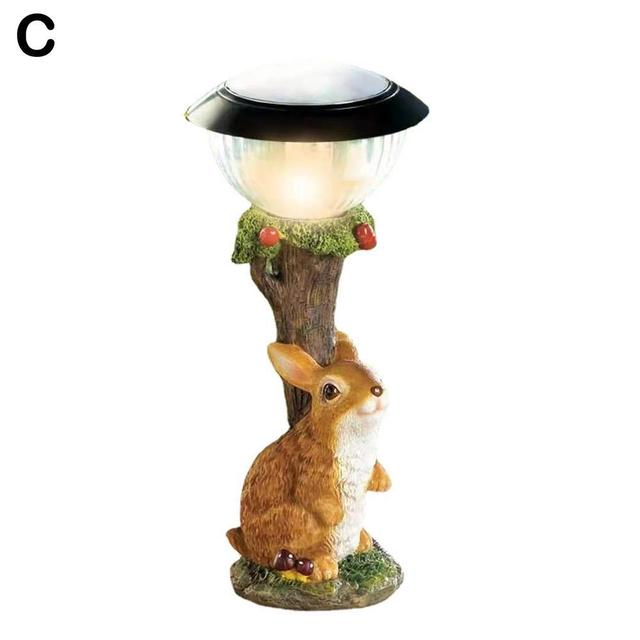 Solar Animal Lamp Statue for Home and Garden Decor
